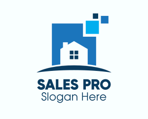 Online House For Sale logo design