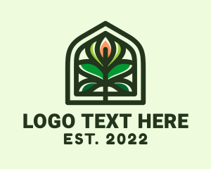 Flower - Garden Flower Emblem logo design