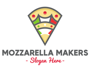 Mozzarella - Italian Pizza Pizzeria logo design