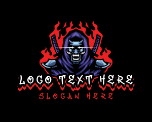 Monster - Demon Ninja Gaming logo design