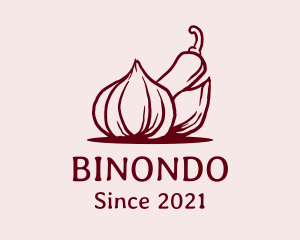 Natural - Garlic Chili Onion Ingredients logo design