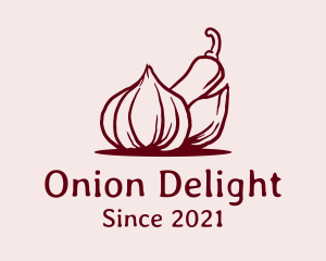 Onion - Garlic Chili Onion Ingredients logo design