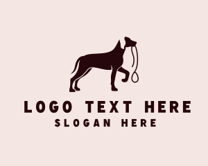 Retriever - Pet Dog Leash logo design