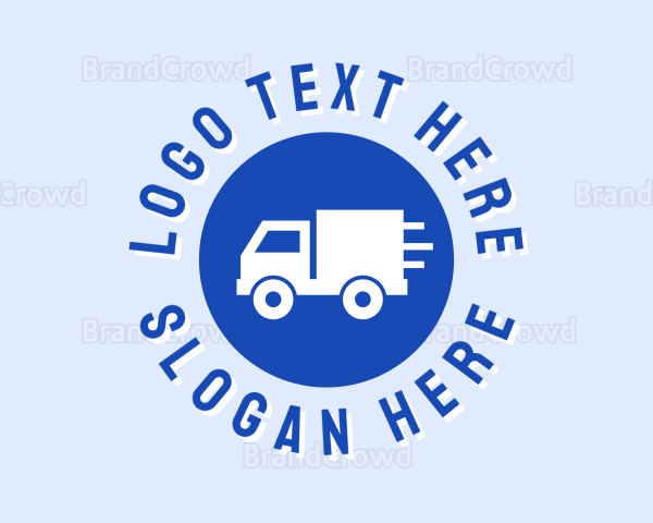 Blue Truck Circle Logo