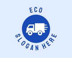 Garage - Blue Truck Circle logo design