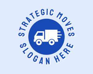 Blue Truck Circle logo design