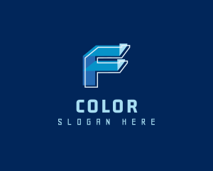 Technology Letter F Logo
