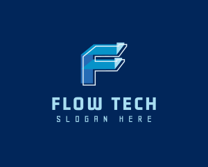 Technology Letter F logo design