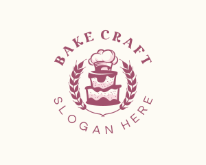 Cake Baker Toque logo design