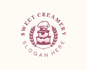 Cake Baker Toque logo design