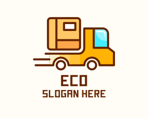 Cartoon Delivery Truck Logo