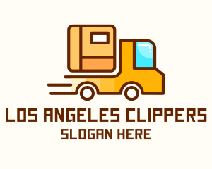 Cartoon Delivery Truck Logo