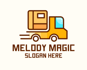 Cartoon Delivery Truck Logo