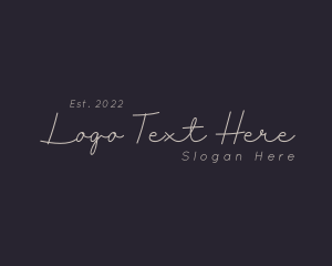 Shop - Elegant Script Business logo design