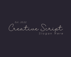 Elegant Script Business logo design