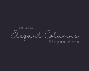 Elegant Script Business logo design