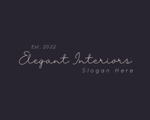 Elegant Script Business logo design