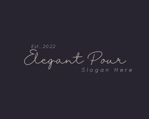 Elegant Script Business logo design