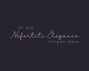 Elegant Script Business logo design