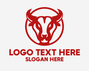 Hot - Bull Steak Grill logo design