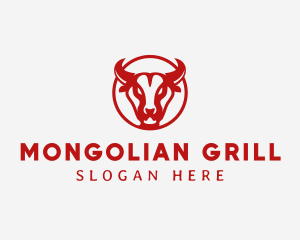 Bull Steak Grill logo design