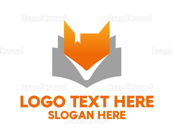 Fox Head Bookmark Logo