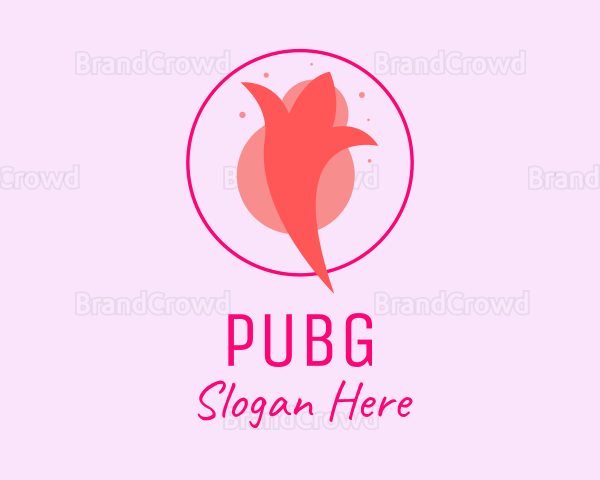 Pink Bud Tulip Logo
