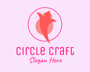 Pink Bud Tulip logo design