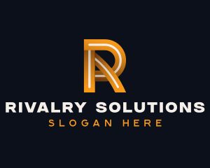 Industrial Construction Letter R logo design