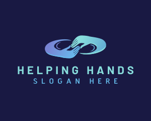 Hand Support Counseling logo design