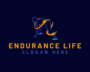 Endurance - Lightning Runner Athletics logo design