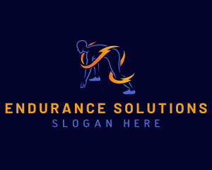 Endurance - Lightning Runner Athletics logo design
