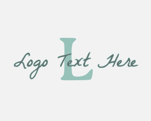 Handwritten - Handwritten Cursive Letter logo design