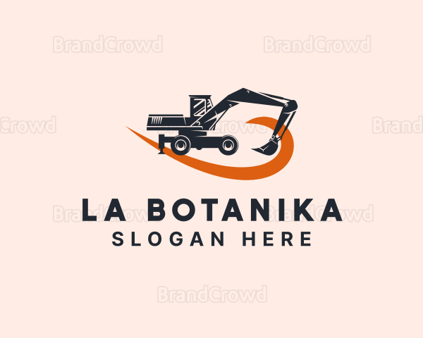 Heavy Equipment Excavator Logo