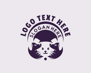 Cat - Pet Animal Veterinarian logo design