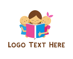 Field Trip - Children Book Reading logo design