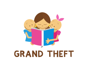 Kids Vlog - Children Book Reading logo design