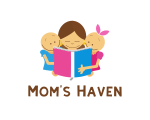 Children Book Reading logo design