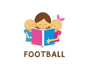 Kid - Children Book Reading logo design