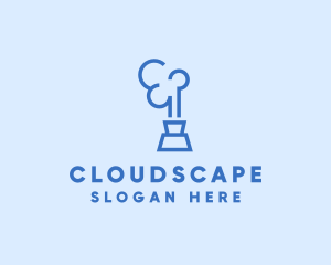 Vape Smoke Cloud logo design