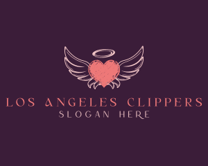 Heart Wings Halo Logo