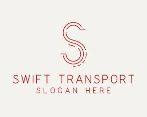 Logistics Letter S  logo design