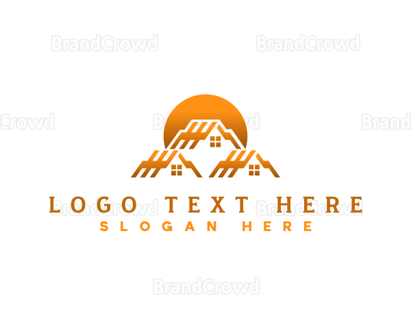 Roof House Renovate Logo