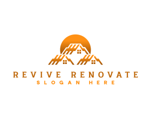 Roof House Renovate logo design