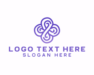 Statistics - Infinity Loop Clover logo design