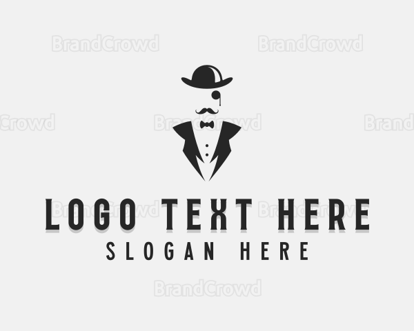 Grooming Tuxedo Gentleman Logo