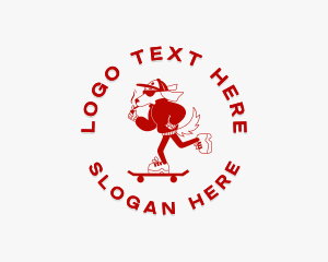 Smoking - Skater Pet Dog logo design