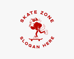 Skater Pet Dog logo design