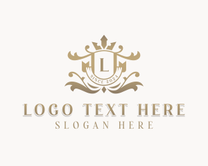 Wedding - Stylish Monarchy Shield logo design