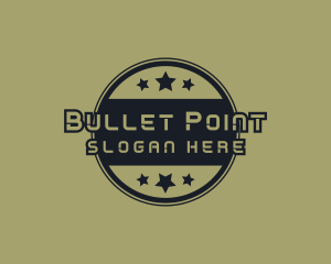 Firearm - Military Circle Army logo design